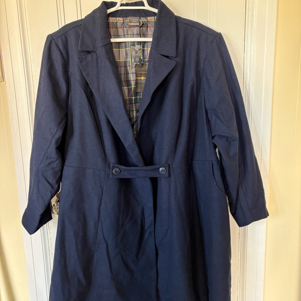 Torrid Outlander size 6x blue coat. NWT